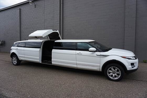 stretch limo with jet wing doors