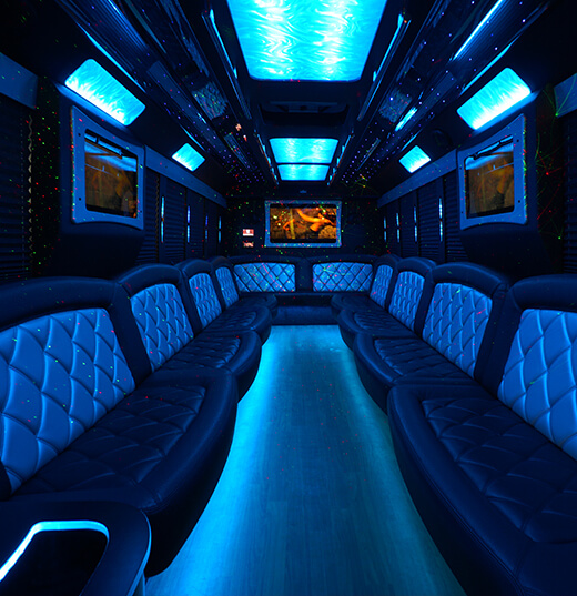 Party bus for a large group